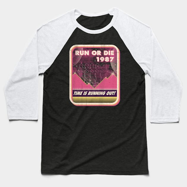 Run or Die Baseball T-Shirt by BeanePod